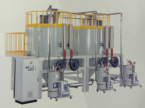 Online automatic drying and homogenization VOC removal storage system